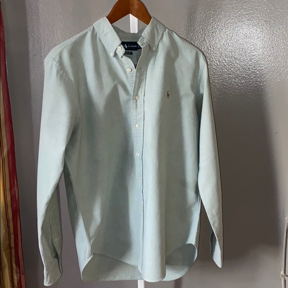 Ralph Lauren Mint green Oxford button down